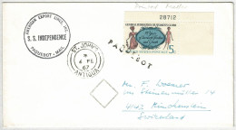Vereinigte Staaten / USA 1967, Brief American Export Lines Paquebot St. John's (Antigua) - Münchenstein (Schweiz) - Covers & Documents
