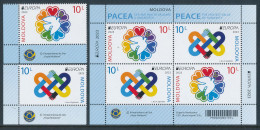 MOLDOVA/Moldawien EUROPA 2023 "Peace, The Highest Value Of Humanity" Set Of 2v & Minisheet** - 2023