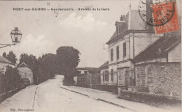 PORT SUR SAONE GENDARMERIE AVENUE DE LA GARE 1917 TBE - Port-sur-Saône