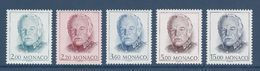 Monaco - YT N° 1671 à 1675 ** - Neuf Sans Charnière - 1989 - Neufs