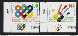 NORTH MACEDONIA/Mazedonien EUROPA 2023 "Peace, The Highest Value Of Humanity", Set Of 2v** - 2023