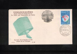 Brasil 1975 Space / Weltraum Communications Satellite Tangua II Interesting Cover FDC - Sud America