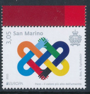 SAN MARINO EUROPA 2023 "Peace, The Highest Value Of Humanity" Set Of 1v** - 2023