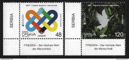 SERBIA/Serbien EUROPA 2023 "Peace, The Highest Value Of Humanity" Set Of 2v*** - 2023
