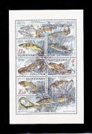 Bloc1998  De 3 Timbres Poissons(carpe, ...) YT 271/273 Oblitéré /  Sheet 1998 Used Mi 317/319 Fishes - Blocks & Sheetlets