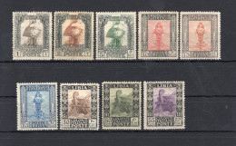 1921 LIBIA Pittorica, Con Filigrana Corona Coricata, N.21/29 MNH ** (N.25 - 15cent. *) + Filigrana Lettere Per Il Num.27 - Libya