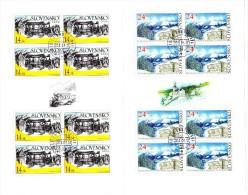 2 Blocs De 8 Timbres + Pont ( Omnibus , Approvisionnement En Eau ) 2004  YT 422/423 Obl /  Sheet  2004 Used  Mi 490/491 - Blocks & Kleinbögen