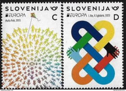 SLOVENIA EUROPA 2023 "Peace, The Highest Value Of Humanity" Set Of 2v** - 2023