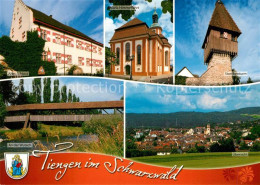 73204978 Tiengen Waldshut Altes Schloss Storchenturm Wutach Maria-Himmelfahrt  T - Waldshut-Tiengen