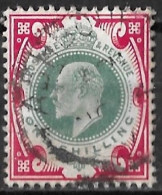 G.B. 1902 / 13 King Edward VII 1 Sh Red / Green Michel 114 A - Used Stamps