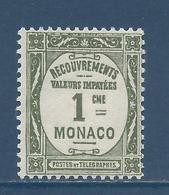 Monaco Taxe - YT N° 13 ** - Neuf Sans Charnière - 1924 Et 1925 - Segnatasse