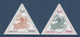 Monaco - Taxe - YT N° 71 Et 72 ** - Neuf Sans Charnière - 1982 - Taxe