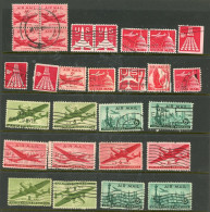 USA USED Air Mail Stamps - 1a. 1918-1940 Gebraucht