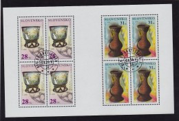 Bloc De 4X2 Timbres Verre Et Vase 2006  YT 468/469 Oblitéré /  Sheet  2006 Used Mi 540/541 - Gebraucht