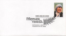 USA 2010, Mother Teresa, FDC - Briefe U. Dokumente