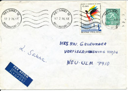 Finland Cover Sent To Germany Helsinki 17-2-1976 - Briefe U. Dokumente