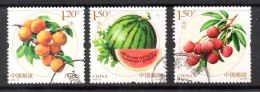 China 2016, Michel 4810, 4812, 4813, Flora, Fruit - Usati