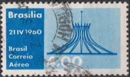 1960 Brasilien AEREO ° Mi:BR 980, Sn:BR C96, Yt:BR PA84, Metropolitan Cathedral Of Brasilia - Airmail