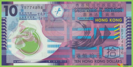 Voyo HONG KONG 10 Dollars 2014 P401d B820d YB77 UNC Polymer - Hong Kong