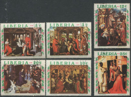 Liberia:Used Stamps Serie Paintings, Adoration Of The Magi - Religious