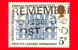 GB  UK GRAN BRETAGNA - Usato - 1973 - 400° Anniv. Nascita Di Inigo Jones (architetto E Progettista) - Prince's Lodging, - Used Stamps