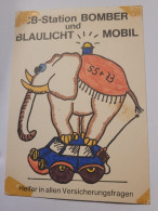 QSL Karte - CB-Station - Bomber - Blaulicht Mobil - Hamburg - CB