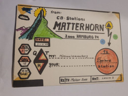 QSL Karte - CB-Station - Matterhorn - Hamburg - CB-Funk