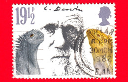 INGHILTERRA - GB - GRAN BRETAGNA - Usato - 1982 - 100 Anni Della Morte Di Charles Darwin - Iguana Marina - 19.5 - Used Stamps