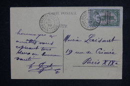 CONGO - Affranchissement De Brazzaville Sur Carte Postale Pour Paris En 1928 - L 150312 - Storia Postale