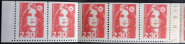 Variété 2614-C11 Découpe Décalée Daté 5/ 8-3-91 Conf.9 Briat 2.30 R - Modern : 1959-...