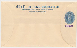 Registered Letter India - Postal Stationery - Briefe U. Dokumente