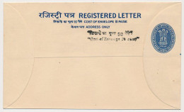 Registered Letter India - Postal Stationery - Storia Postale