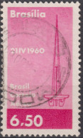 1960 Brasilien AEREO ° Mi:BR 981, Sn:BR C97, Yt:BR PA85, Brasilia TV Tower, TV Turm - Aéreo