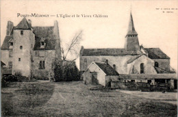 Pouzy-Mésangy Canton De Lurcy-Lévis L'Eglise Et Le Vieux Château Church Chiesa Allier 03320 Cpa Non Ecrite Au Dos B.E - Autres & Non Classés