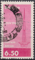 1960 Brasilien AEREO ° Mi:BR 981, Sn:BR C97, Yt:BR PA85, Brasilia TV Tower, TV Turm - Aéreo