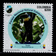 10C-KOLUMBIEN - 2023 -MNH -BIRD- “TOUCAN”- (RAMPHASTIDAE SP)-NATIONAL PARKS 13TH ISSUE - Colombie