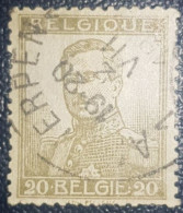 Belgium King Albert 20C Used Postmark Stamp Antwerp 1912 Two Buttons On Uniform - Altri & Non Classificati