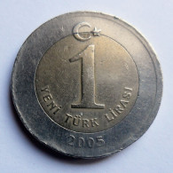 TURKEY -  1 NEW LIRA - 2005 - Turquie