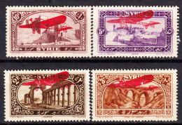 Siria 1926 Y.T.A30/33 */MH VF/F - Poste Aérienne