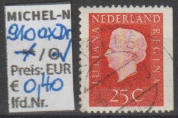1969 - NIEDERLANDE - FM/DM "Königin Juliana" 25 C Zinnober - O  Gestempelt - S. Scan (910axDro Nl) - Usados