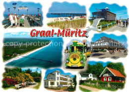 73201782 Graal-Mueritz Ostseebad Strand Parkeisenbahn Seebruecke Panorama  Graal - Graal-Müritz
