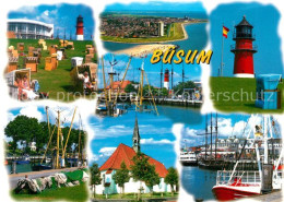 73201778 Buesum Nordseebad Leuchtturm Strand Kirche Hafen  Buesum Nordseebad - Buesum