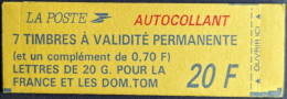 1503 Date à Gauche 21-07-93, 70c Dessous. Briat Carnet Fermé - Modernes : 1959-...