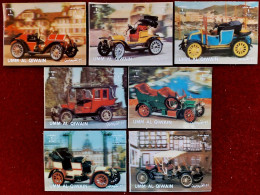 1972 UMM Al Qiwain, "Vintage Cars" Large 3D Stamps 7.60x5.70 Cm,full Set, Michel 144-1650 ,MNH - Umm Al-Qiwain