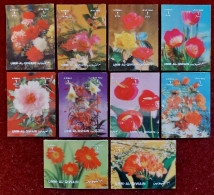 1972 UMM Al Qiwain, "Flowers",  3D Stamps 5.20x3.90 Cm, Full Set, Michel 1614-1623, MNH - Umm Al-Qaiwain