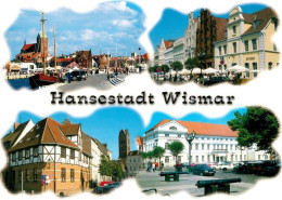 73201293 Wismar Mecklenburg Hafen Rathaus Marktplatz Nikolaikirche Wismar Meckle - Wismar