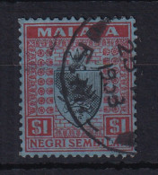 Negri Sembilan: 1935/41   Arms     SG37    $1       Used - Negri Sembilan