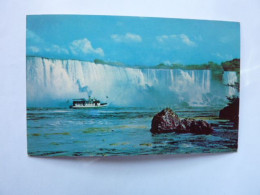 Niagara Falls - The Amerian Falls With The "Maid Of The Mist" In Foreground - Niagarafälle