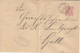 GERMANY. 1891/Mergentheim, Five Pfenng PS Envelope/District Court. - Omslagen