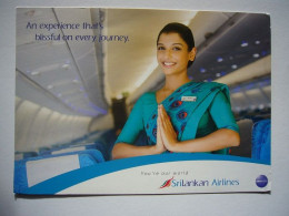 Avion / Airplane / SRILANKAN AIRLINES / Air Hostess / Airline Issue / Size : 12,5X18cm - 1946-....: Era Moderna